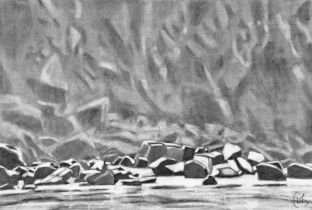 2013 - 75x110cm - Fusain